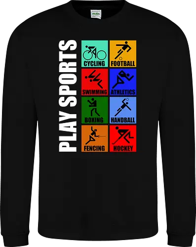 Play Sports Health Vintage Art