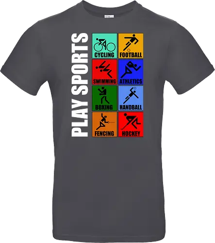 Play Sports Health Vintage Art