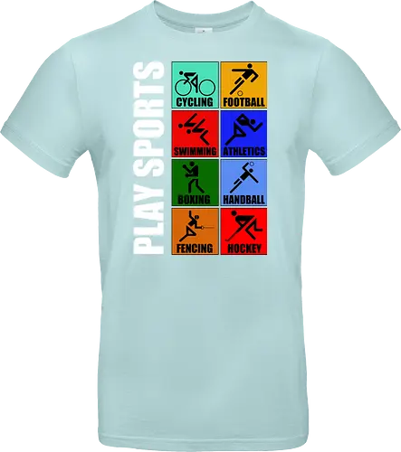 Play Sports Health Vintage Art