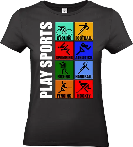 Play Sports Health Vintage Art - sports, health, healthy, funny quote, mashup, funny, funny pop, funnytee, gaming, geek, humor, joke, meme, memes, nerd, parody, television, vintage - Standard T-Shirt (Frauen)