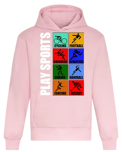 Play Sports Health Vintage Art - sports, health, healthy, funny quote, mashup, funny, funny pop, funnytee, gaming, geek, humor, joke, meme, memes, nerd, parody, television, vintage - Heavyweight Hoodie