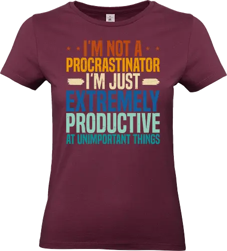 I'M NOT A PROCRASTINATOR, I'M EXTREMELY PRODUCTIVE AT UNIMPORTANT THINGS