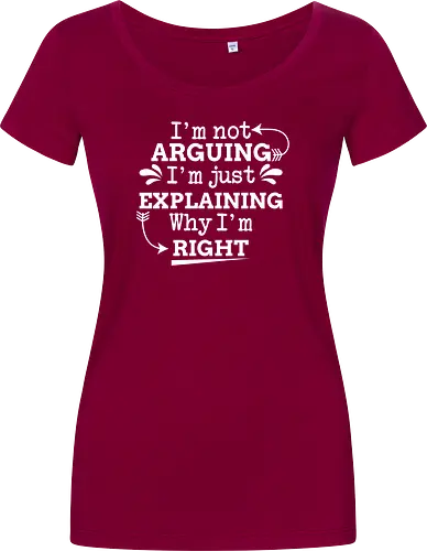 I'm not ARGUING. I'm just EXPLAINING. Why I'm RIGHT