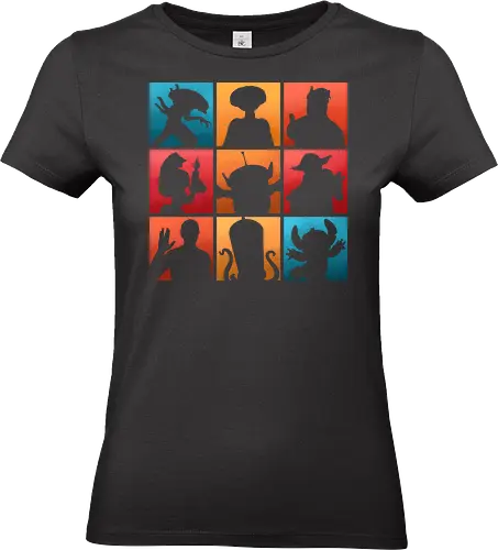 The Alien Gang - popculture, 80s, 90s, alien, cartoons, extraterrestrial, film, nostalgia, retro, space, tv series, ufo, vintage, movie, tv shows - Standard T-Shirt (Frauen)