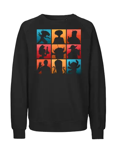 The Alien Gang - popculture, 80s, 90s, alien, cartoons, extraterrestrial, film, nostalgia, retro, space, tv series, ufo, vintage, movie, tv shows - Fairtrade Sweatshirt