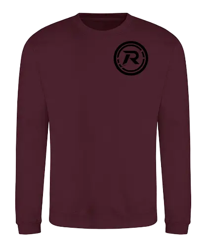 Front Logo black, Back: Katze - Sweatshirt
