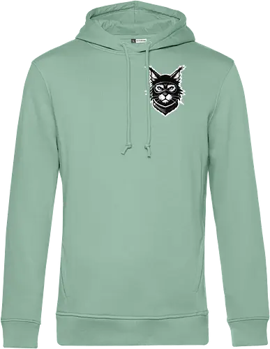Front Katze Pocketdruck, Back Logo schwarz