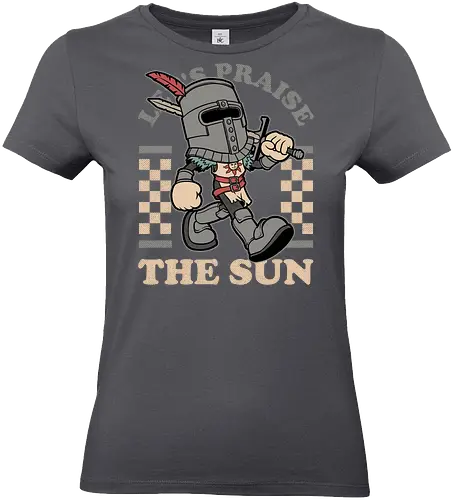 Game Mascot Sun Warrior - Video Games, Video Game, Game, Games, Gamer, Mascot, Retro, Vintage, Retro Vintage, Retro Gamer, Retro Cartoon, Dark Fantasy, Fantasy, Adventure, Hack And Slash, Undead, Creatures, Creature, Monster, Monsters, Medieval, Knight, Sun - Standard T-Shirt (Frauen)