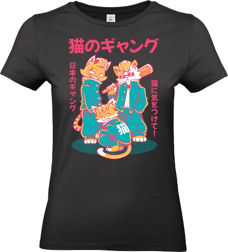 NEKO GANG (variant 1)  - neko, cat, japan, cute, kawaii, school, gang, neko gang - Standard T-Shirt (Frauen)