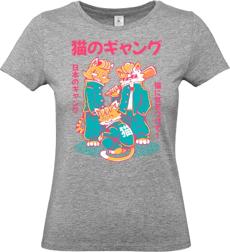 NEKO GANG (variant 1)  - neko, cat, japan, cute, kawaii, school, gang, neko gang - Standard T-Shirt (Frauen)