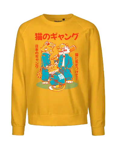 NEKO GANG (variant 2)  - neko, cat, japan, cute, kawaii, school, gang, neko gang - Fairtrade Sweatshirt