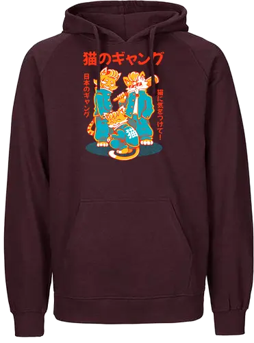 NEKO GANG (variant 2)  - neko, cat, japan, cute, kawaii, school, gang, neko gang - Fairtrade Hoodie