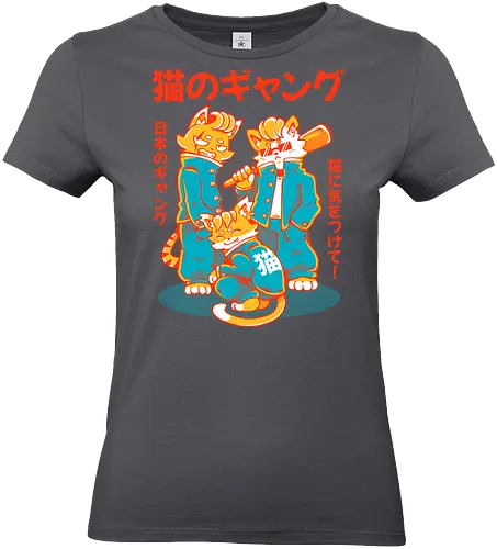 NEKO GANG (variant 2)  - neko, cat, japan, cute, kawaii, school, gang, neko gang - Standard T-Shirt (Frauen)