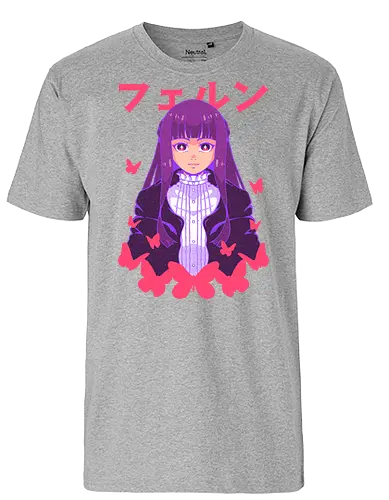 FERN - sousou no frieren, anime, magic, fern, elf, magical girl, anime girl, manga, wizard - Fairtrade T-Shirt