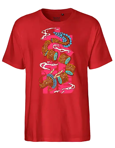 WOOD DRAGON (Winter) - Happy Dragon New Year ! - Fairtrade T-Shirt