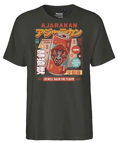 Ajarakan Energy Drink - monster, ajarakan, chatacabra, hunting, gamer, gaming, video games, iceborne, wyvern, felyne, hunting horn, pickle, hunter monster world, game, coffee, gamer, gaming, video games, hunter, monster rise, monster wilds - Fairtrade T-Shirt