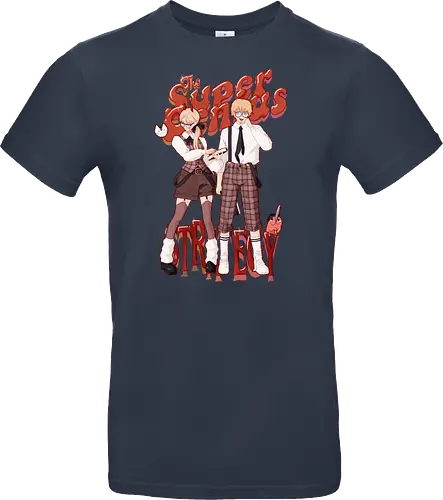 The Super Genius Strategy!! - csm, chainsaw, denji, powy - Standard T-Shirt