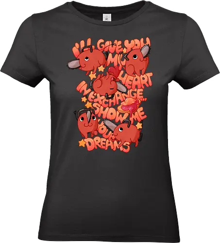Show Me Your Dreams - csm, chainsaw, denji, pochita - Standard T-Shirt (Frauen)