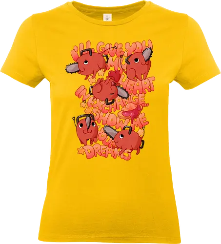 Show Me Your Dreams - csm, chainsaw, denji, pochita - Standard T-Shirt (Frauen)