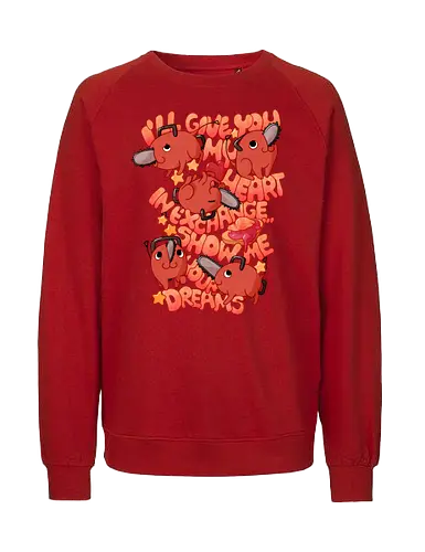 Show Me Your Dreams - csm, chainsaw, denji, pochita - Fairtrade Sweatshirt