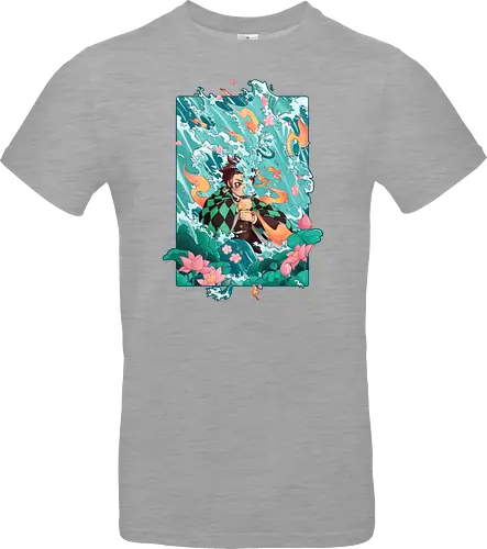 Water and Sun - tanjiro, kamado, Slayer - Standard T-Shirt