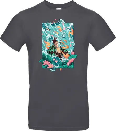 Water and Sun - tanjiro, kamado, Slayer - Standard T-Shirt