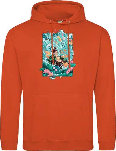 Water and Sun - tanjiro, kamado, Slayer - Standard Hoodie