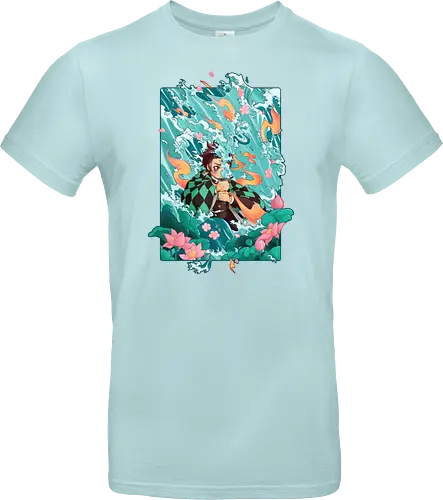 Water and Sun - tanjiro, kamado, Slayer - Standard T-Shirt