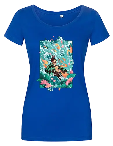 Water and Sun - tanjiro, kamado, Slayer - Damen T-Shirt