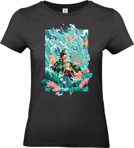Water and Sun - tanjiro, kamado, Slayer - Standard T-Shirt (Frauen)