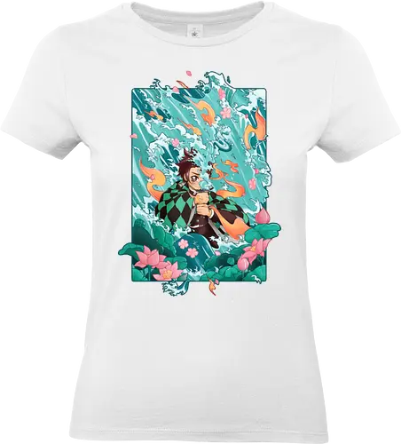 Water and Sun - tanjiro, kamado, Slayer - Standard T-Shirt (Frauen)