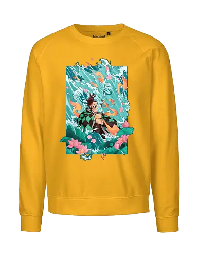 Water and Sun - tanjiro, kamado, Slayer - Fairtrade Sweatshirt