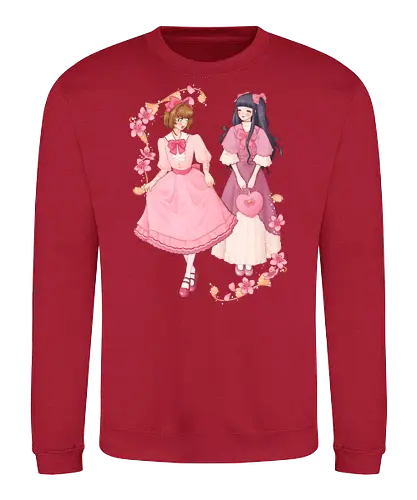 Girls Date - sakura, ccs, cardcaptor, tomoyo, cute - Sweatshirt