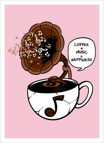 coffee and music