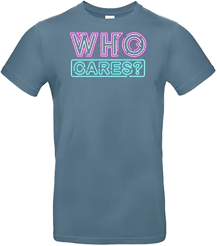 who cares - textart, typography, calligraphy, cool, font, chill, relax, graffiti, easy, bro, care - Standard T-Shirt