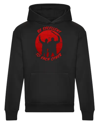 Be excellent to each other horror edition - Jason Voorhees, Freddy Krueger, horror, halloween, funny, bill and ted, movie, pop culture, 80s - Heavyweight Hoodie