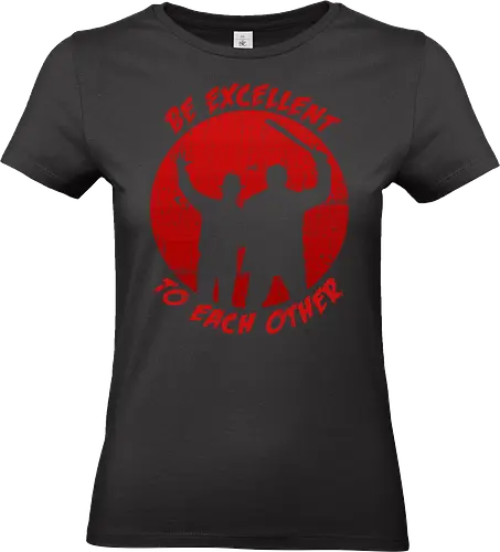 Be excellent to each other horror edition - Jason Voorhees, Freddy Krueger, horror, halloween, funny, bill and ted, movie, pop culture, 80s - Standard T-Shirt (Frauen)