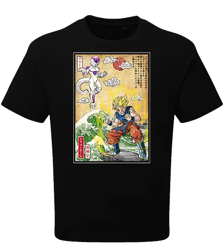 Battle on planet Namek woodblock