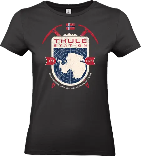 Thule Station - Norwegian Antarctic Research Team - 80s, 80s movies, antarctic, cult film, halloween, horror, movies, norway, norwegian, nostalgia, retro, scary, sci fi, thing, vintage - Standard T-Shirt (Frauen)