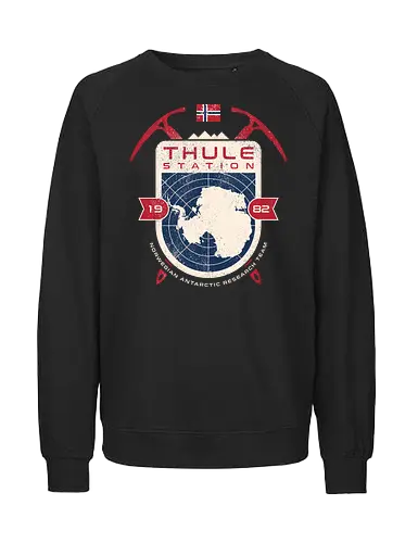 Thule Station - Norwegian Antarctic Research Team - 80s, 80s movies, antarctic, cult film, halloween, horror, movies, norway, norwegian, nostalgia, retro, scary, sci fi, thing, vintage - Fairtrade Sweatshirt