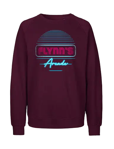 Flynns Arcade - Flynn's Arcade, flynns, retro, gaming - Fairtrade Sweatshirt