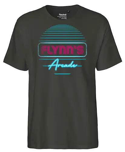 Flynns Arcade - Flynn's Arcade, flynns, retro, gaming - Fairtrade T-Shirt