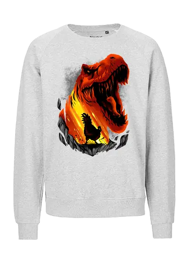 chicken dream  - dino, dinosaur, animal, beast, wild, alien, ghost, scifi, ufo, science, supranatural, chicken, trex - Fairtrade Sweatshirt