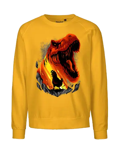 chicken dream  - dino, dinosaur, animal, beast, wild, alien, ghost, scifi, ufo, science, supranatural, chicken, trex - Fairtrade Sweatshirt