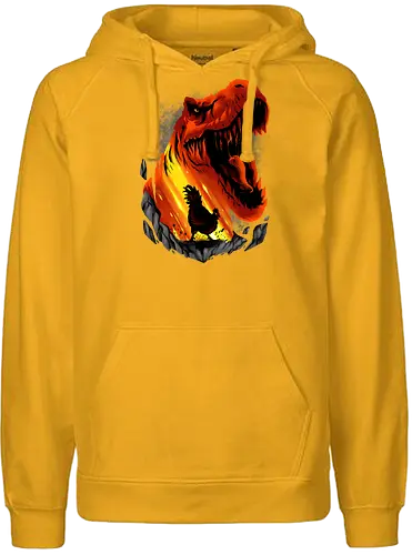 chicken dream  - dino, dinosaur, animal, beast, wild, alien, ghost, scifi, ufo, science, supranatural, chicken, trex - Fairtrade Hoodie