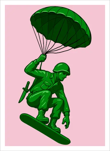 green toy soldier