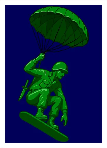 green toy soldier