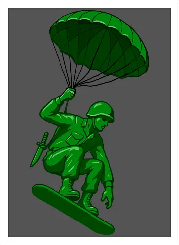 green toy soldier