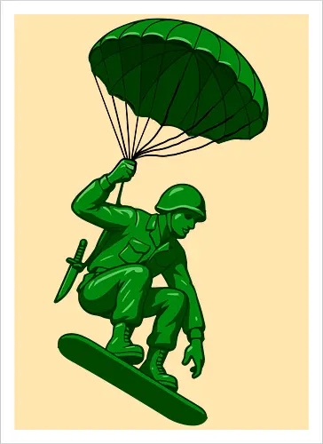 green toy soldier