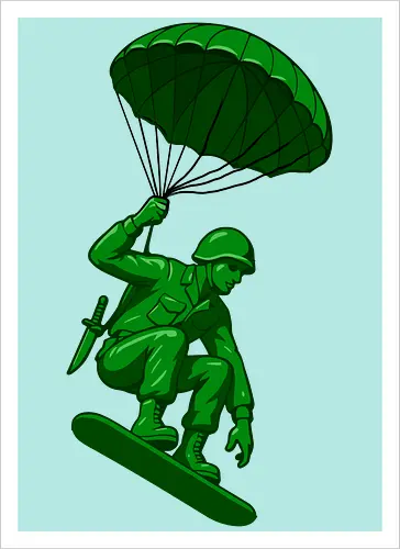 green toy soldier